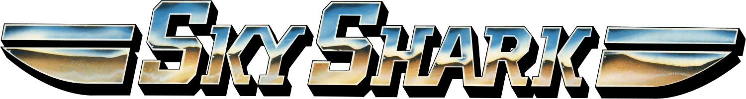 Sky Shark logo for Commodore 64